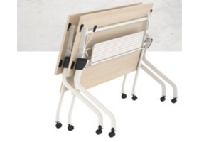 歐櫟木 + 亮光白培訓(xùn)桌